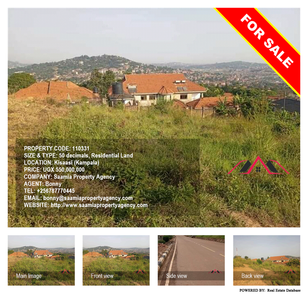 Residential Land  for sale in Kisaasi Kampala Uganda, code: 110331