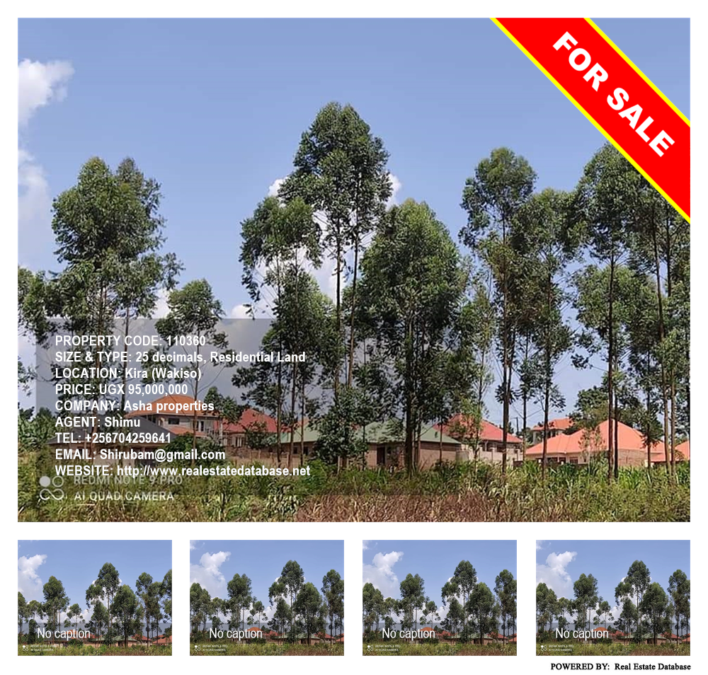 Residential Land  for sale in Kira Wakiso Uganda, code: 110360