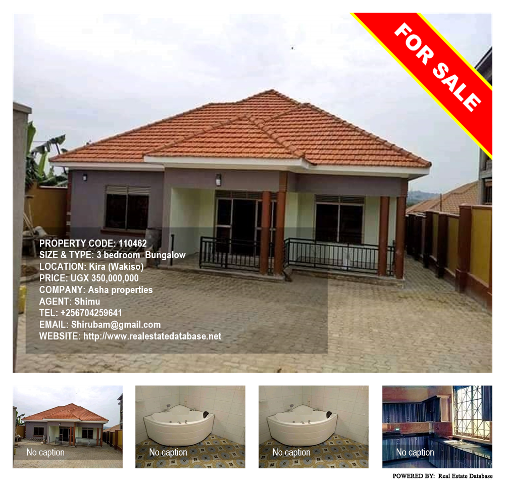 3 bedroom Bungalow  for sale in Kira Wakiso Uganda, code: 110462