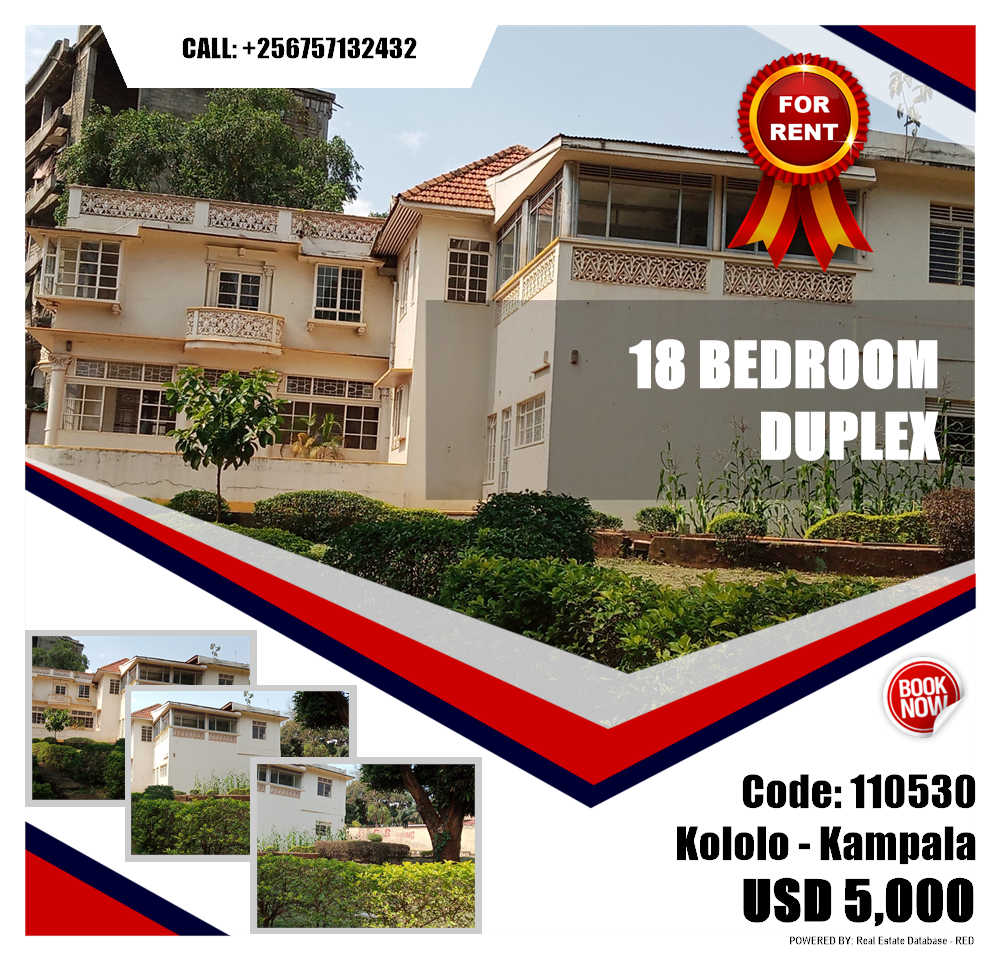18 bedroom Duplex  for rent in Kololo Kampala Uganda, code: 110530