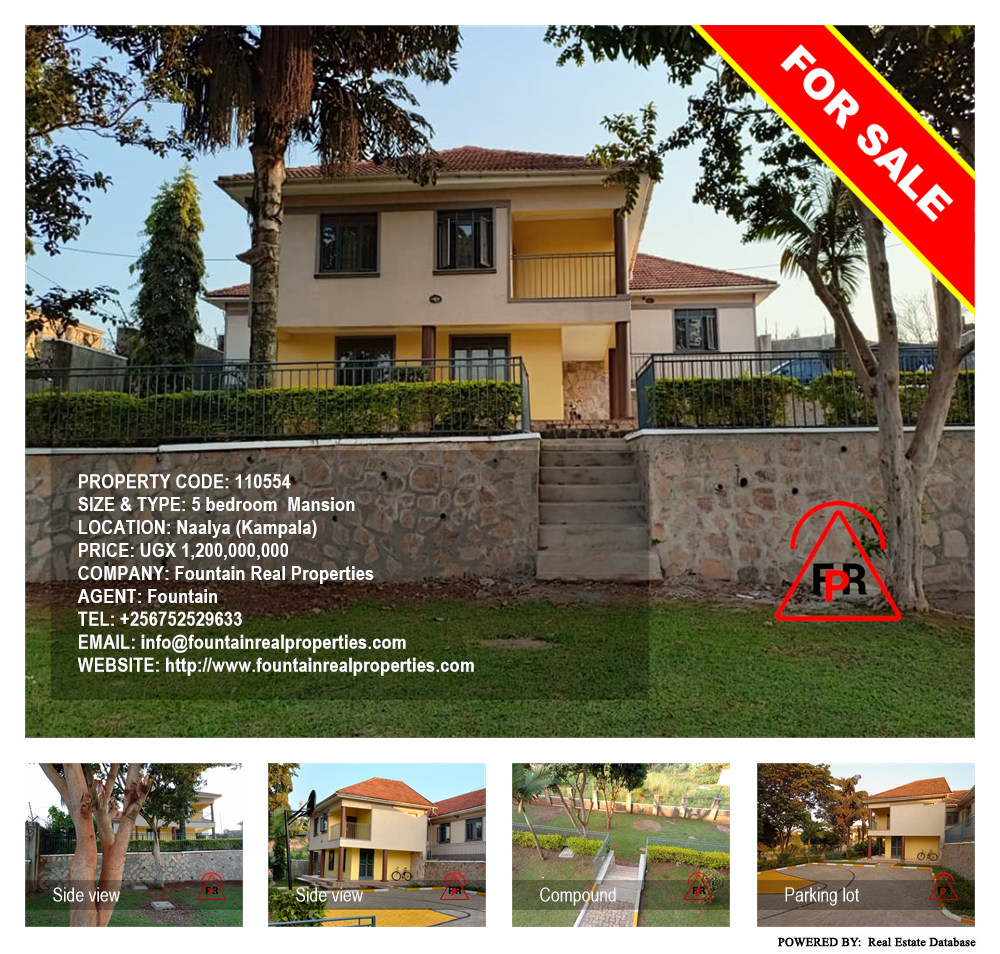 5 bedroom Mansion  for sale in Naalya Kampala Uganda, code: 110554