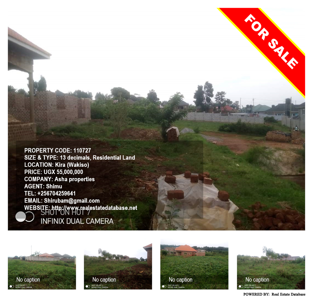 Residential Land  for sale in Kira Wakiso Uganda, code: 110727