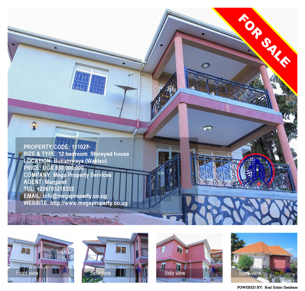 12 bedroom Storeyed house  for sale in Bunamwaaya Wakiso Uganda, code: 111027