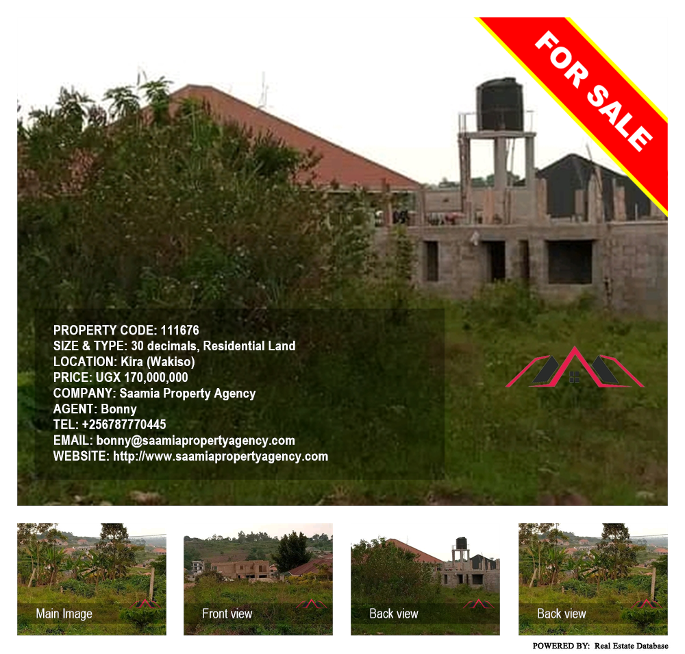Residential Land  for sale in Kira Wakiso Uganda, code: 111676