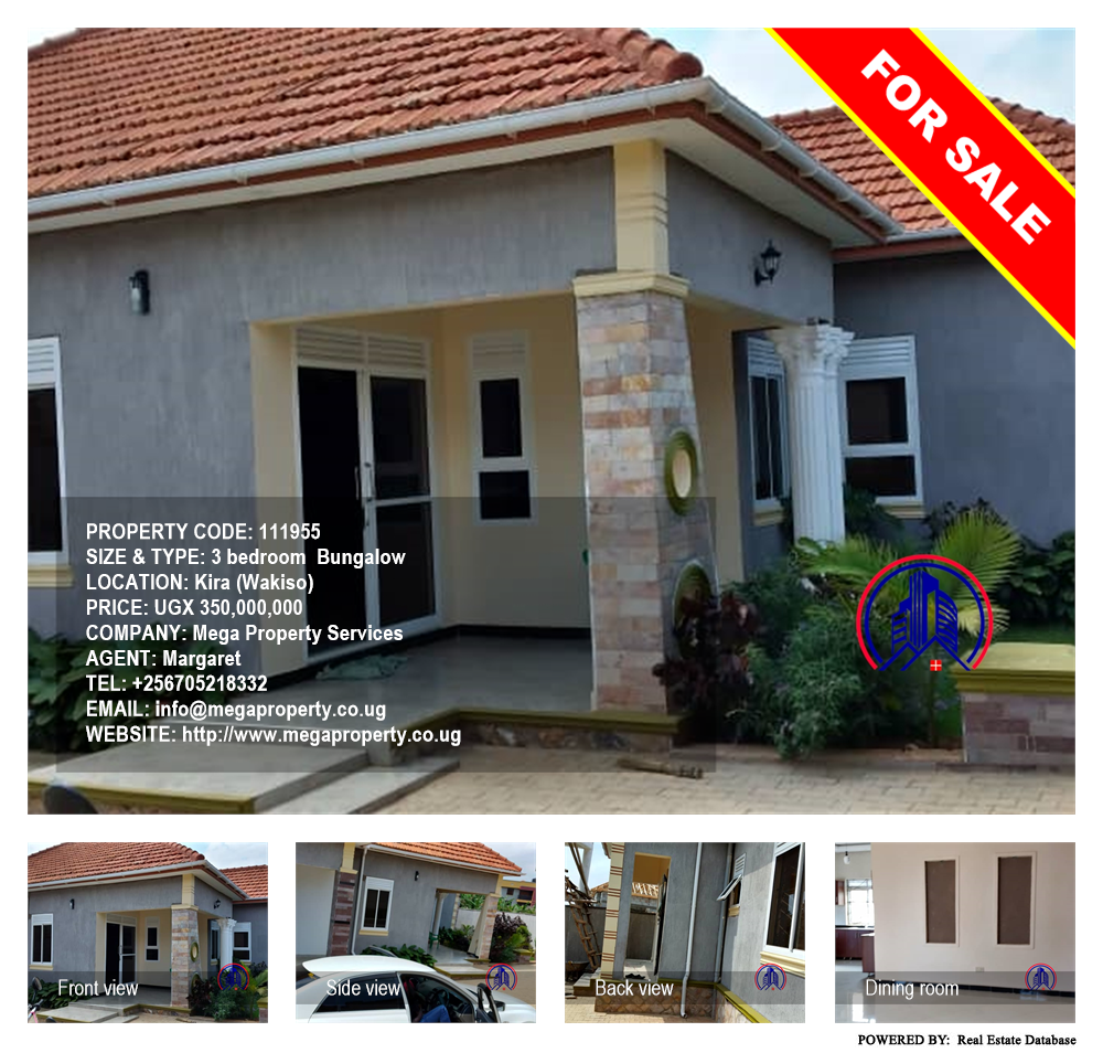 3 bedroom Bungalow  for sale in Kira Wakiso Uganda, code: 111955