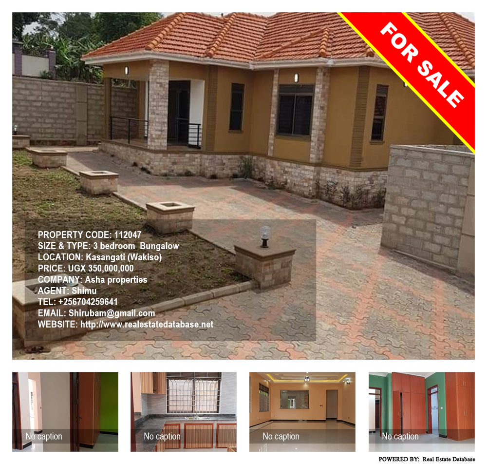 3 bedroom Bungalow  for sale in Kasangati Wakiso Uganda, code: 112047