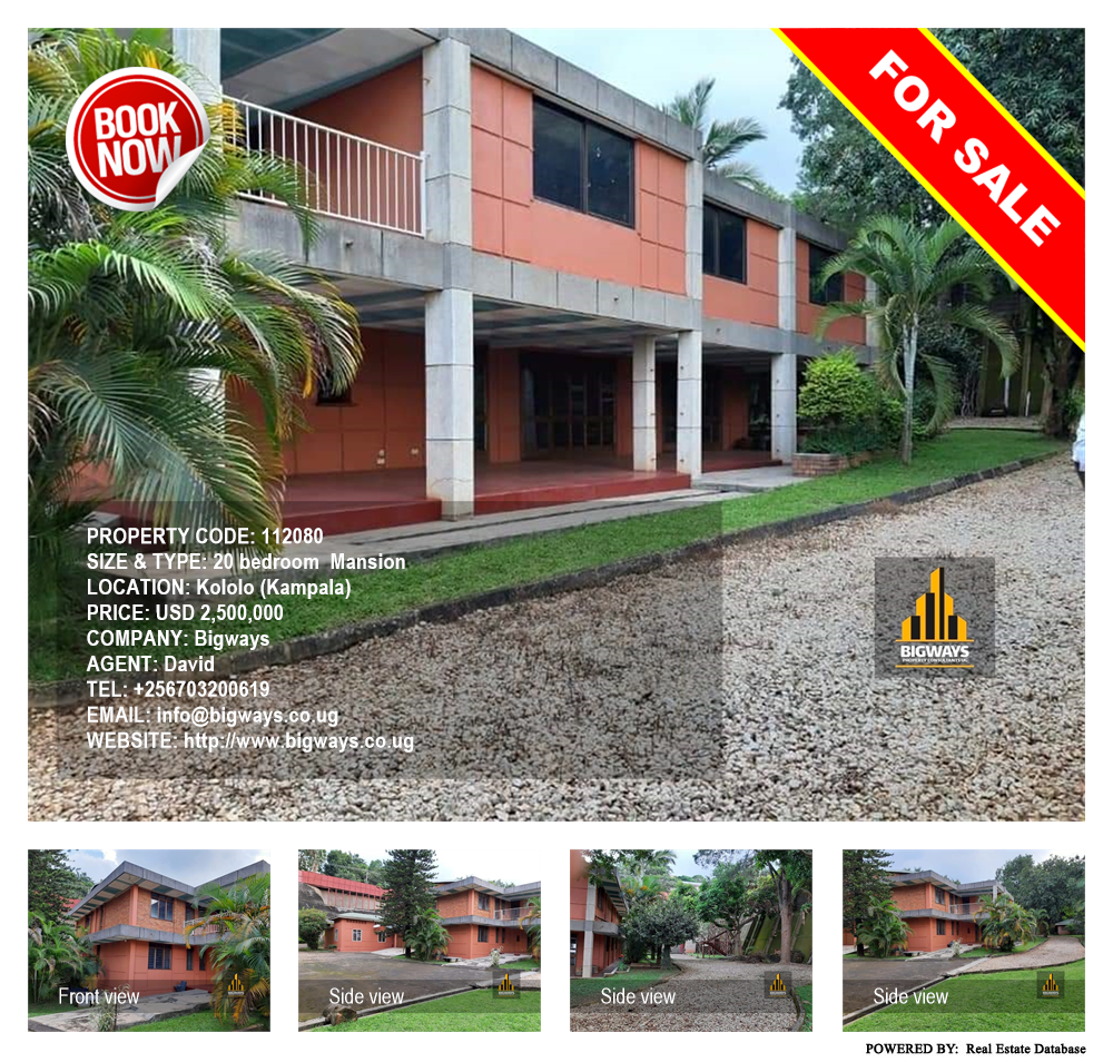 20 bedroom Mansion  for sale in Kololo Kampala Uganda, code: 112080