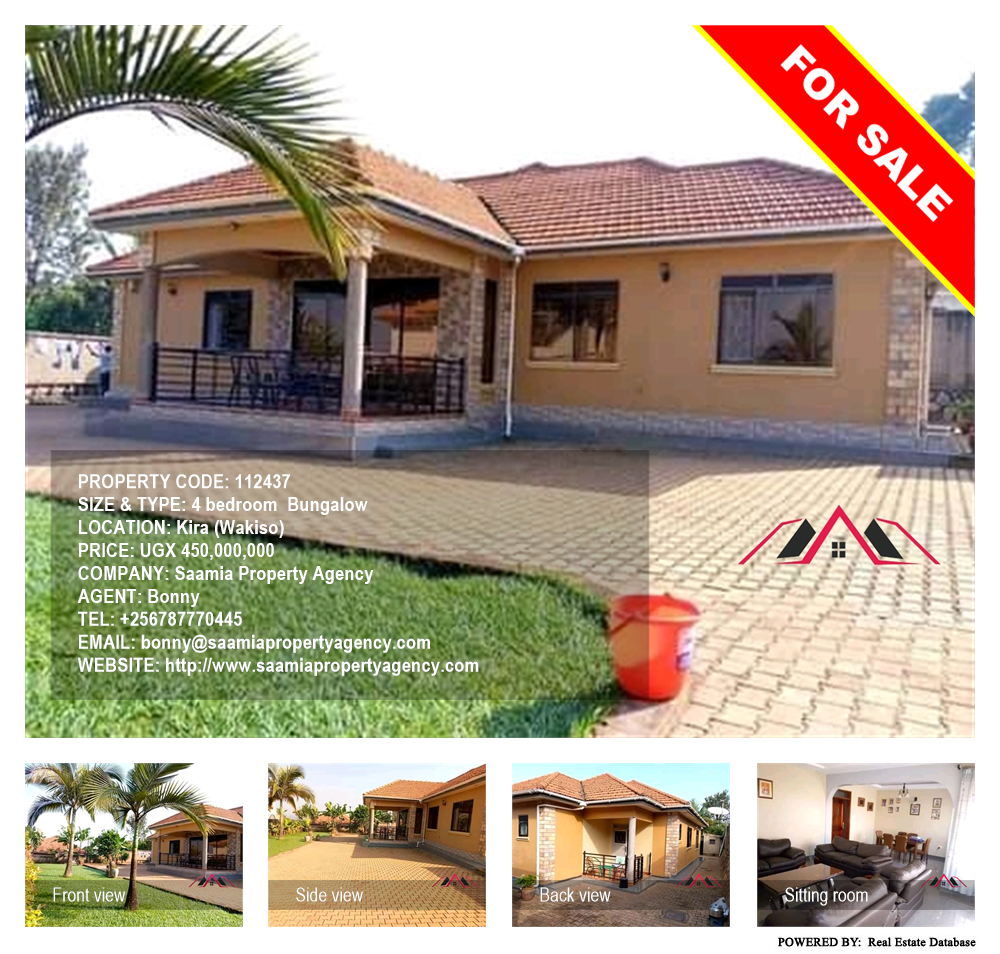 4 bedroom Bungalow  for sale in Kira Wakiso Uganda, code: 112437