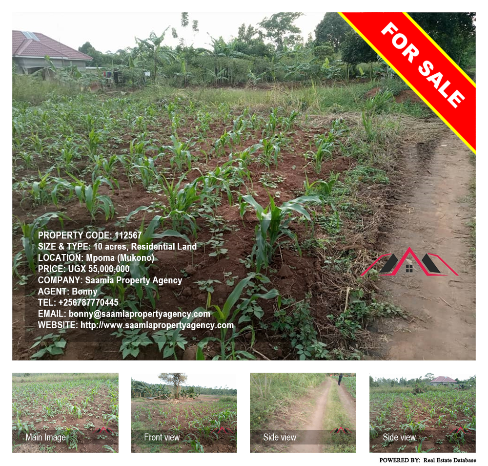 Residential Land  for sale in Mpoma Mukono Uganda, code: 112567