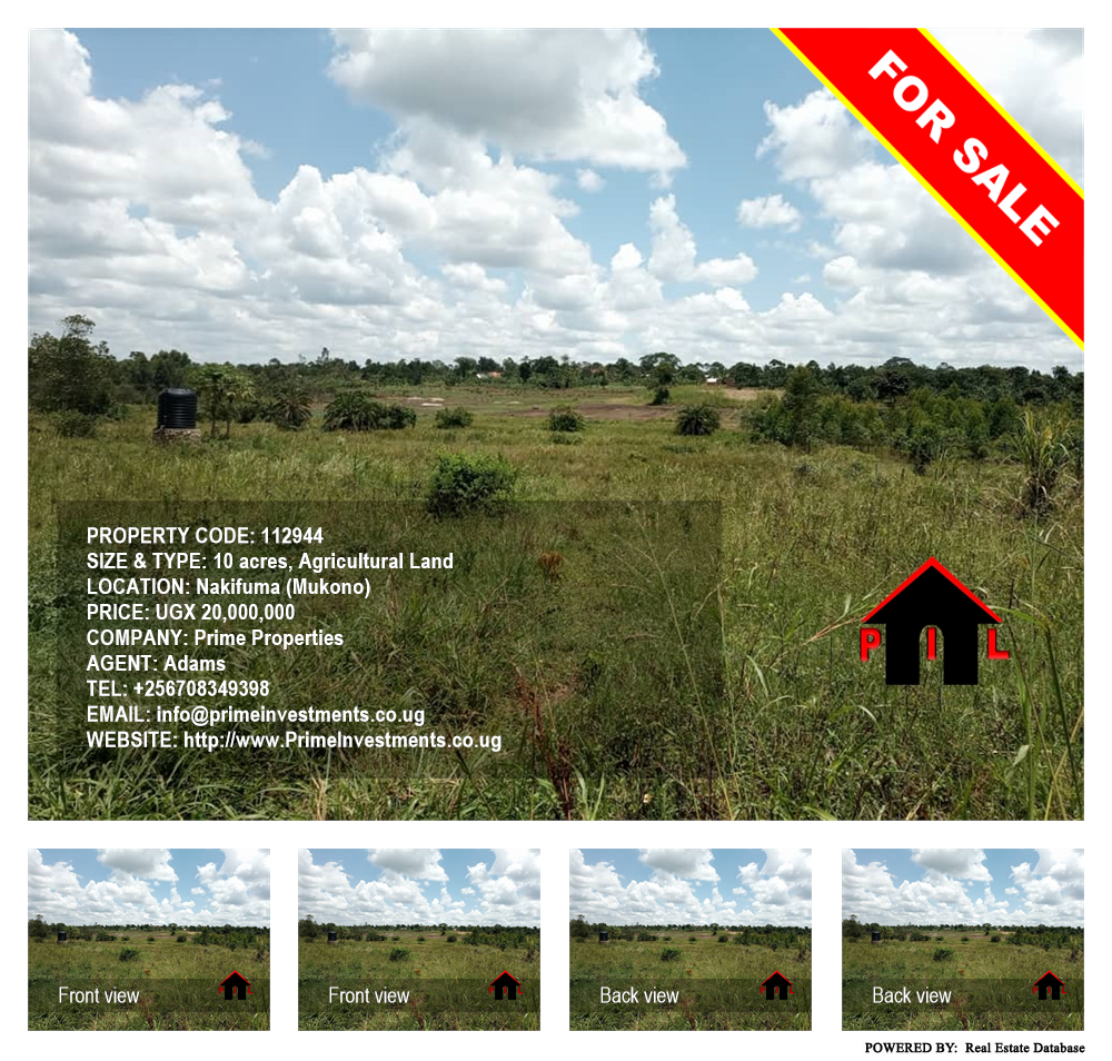 Agricultural Land  for sale in Nakifuma Mukono Uganda, code: 112944