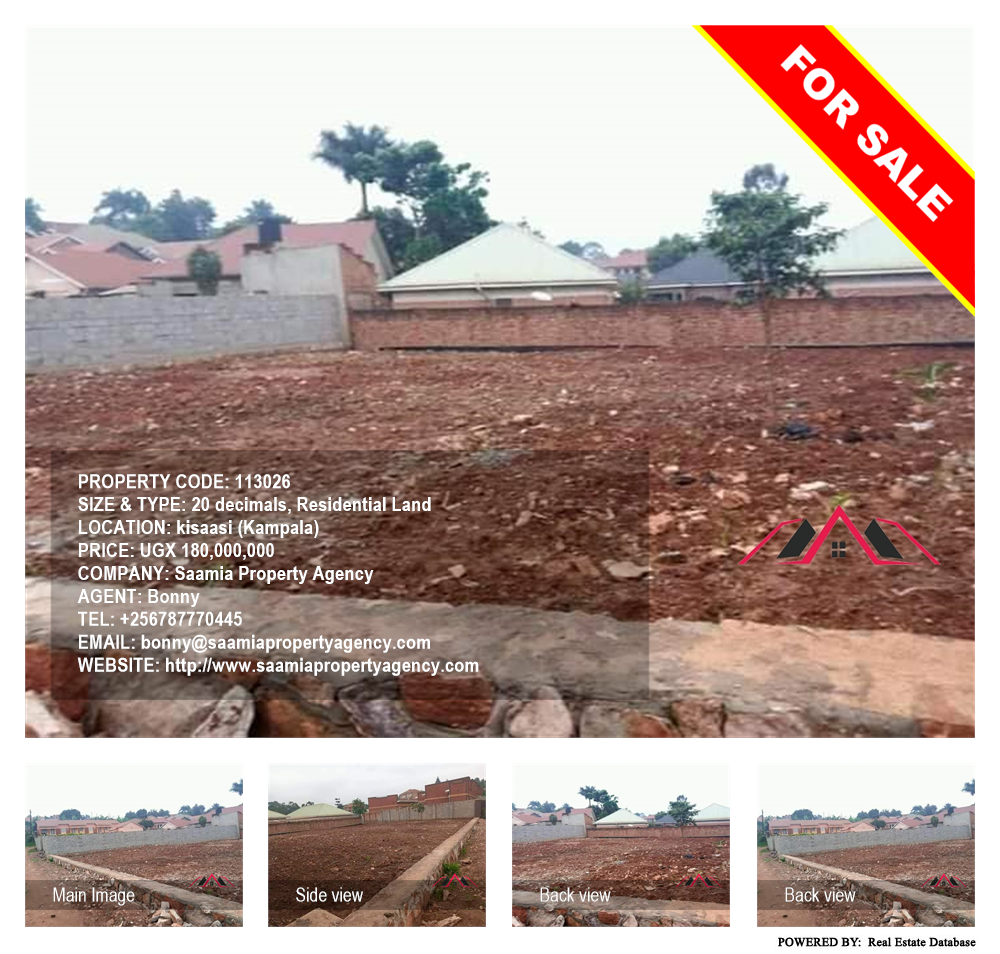 Residential Land  for sale in Kisaasi Kampala Uganda, code: 113026