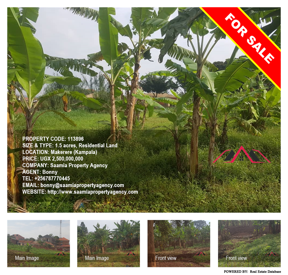 Residential Land  for sale in Makerere Kampala Uganda, code: 113896