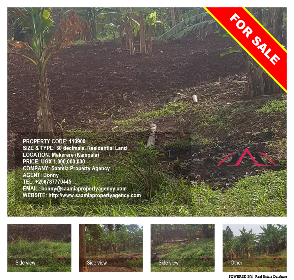 Residential Land  for sale in Makerere Kampala Uganda, code: 113900