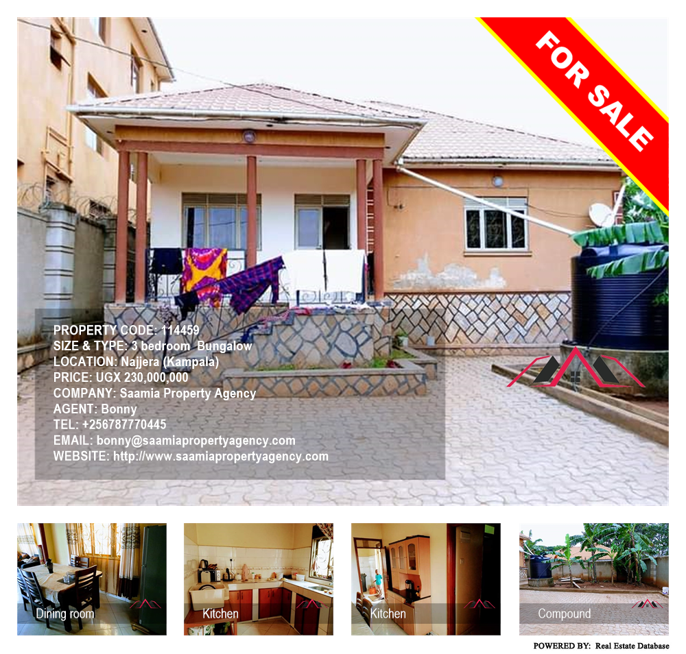 3 bedroom Bungalow  for sale in Najjera Kampala Uganda, code: 114459