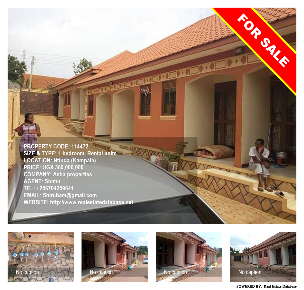 1 bedroom Rental units  for sale in Ntinda Kampala Uganda, code: 114472