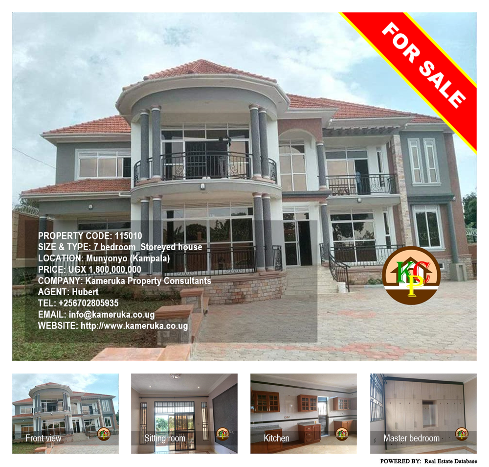 7 bedroom Storeyed house  for sale in Munyonyo Kampala Uganda, code: 115010