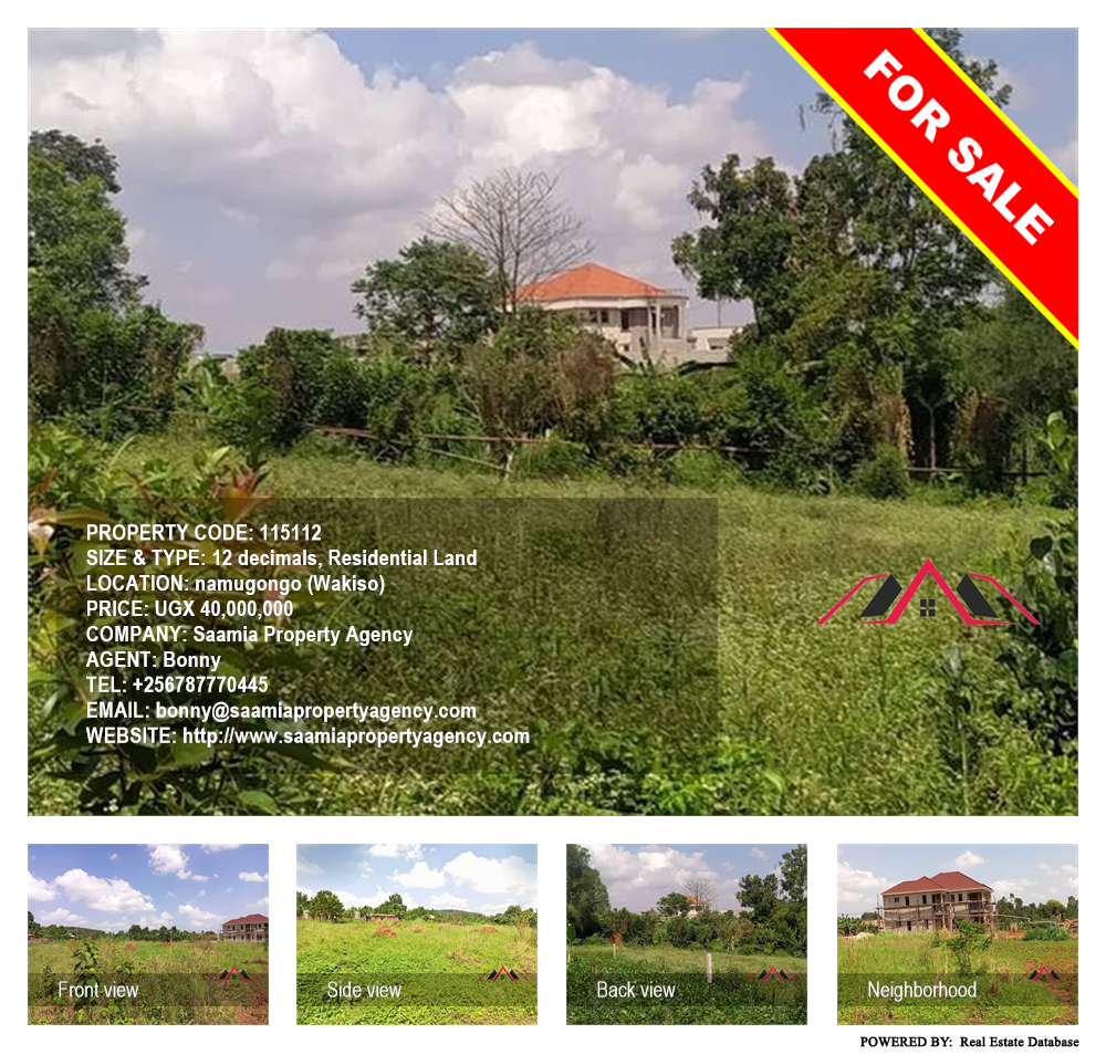 Residential Land  for sale in Namugongo Wakiso Uganda, code: 115112