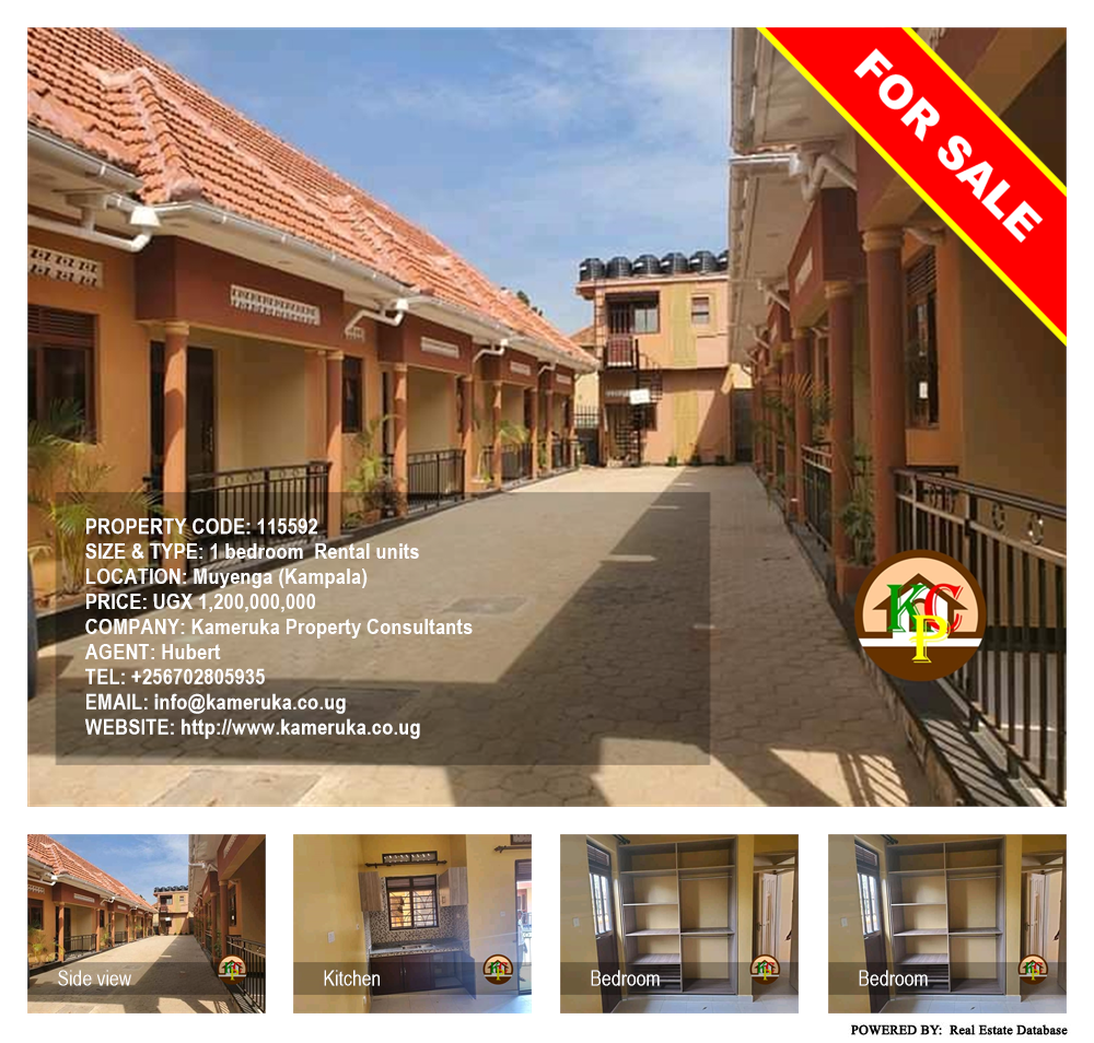 1 bedroom Rental units  for sale in Muyenga Kampala Uganda, code: 115592