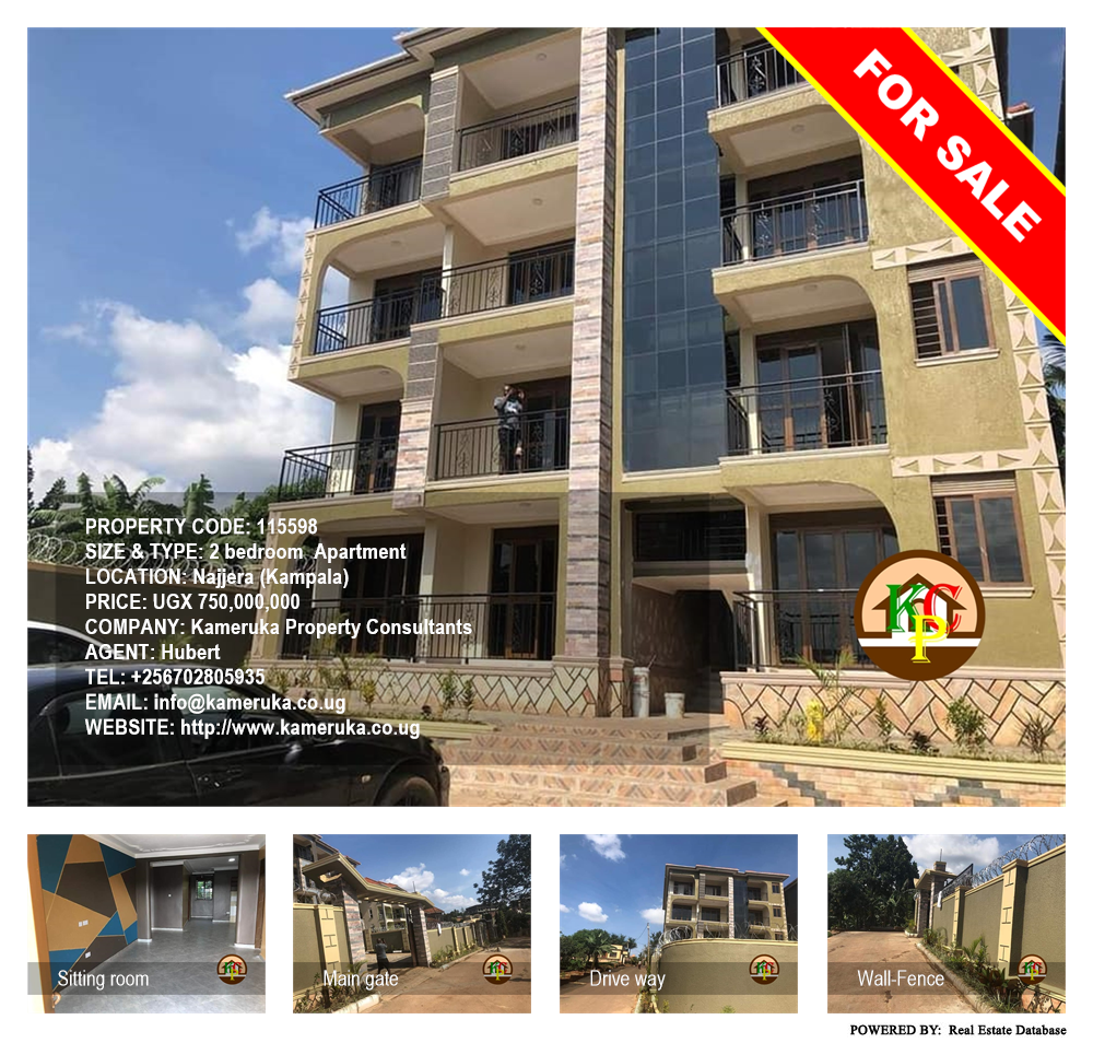 2 bedroom Apartment  for sale in Najjera Kampala Uganda, code: 115598