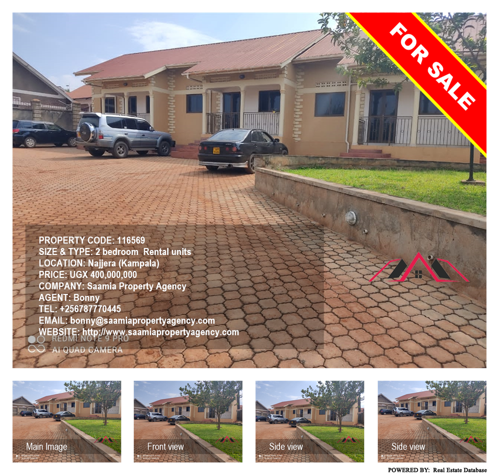 2 bedroom Rental units  for sale in Najjera Kampala Uganda, code: 116569