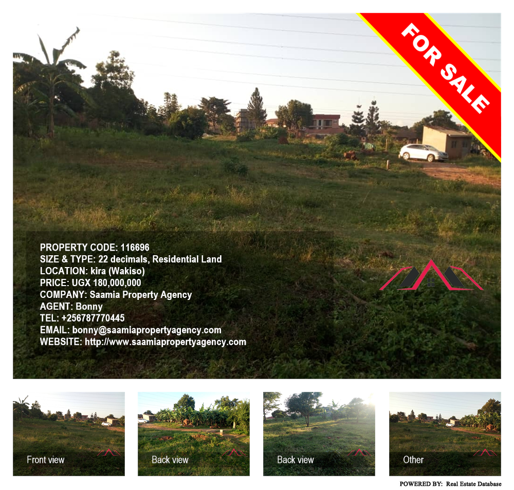 Residential Land  for sale in Kira Wakiso Uganda, code: 116696