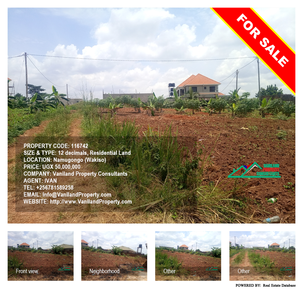 Residential Land  for sale in Namugongo Wakiso Uganda, code: 116742