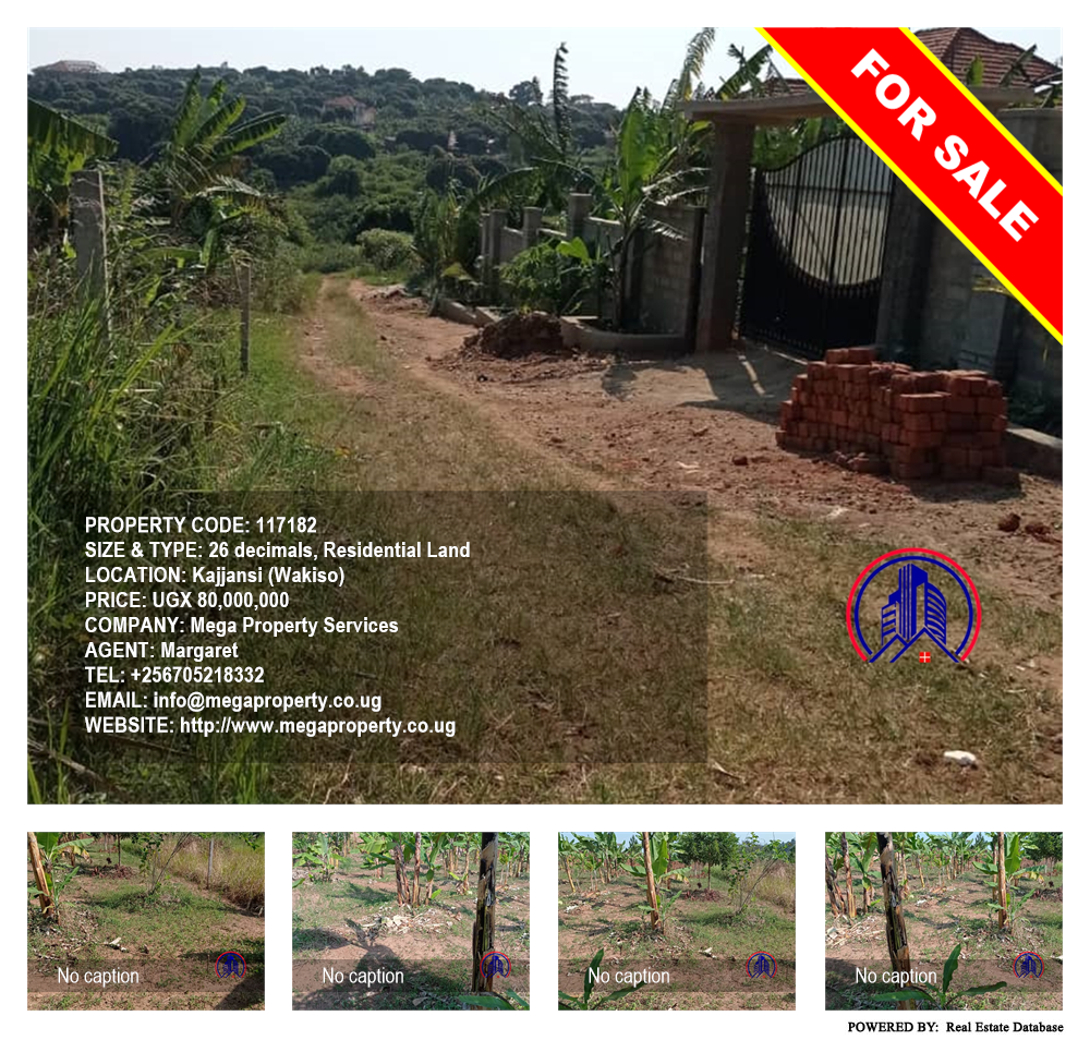 Residential Land  for sale in Kajjansi Wakiso Uganda, code: 117182