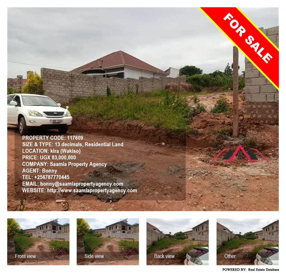 Residential Land  for sale in Kira Wakiso Uganda, code: 117609