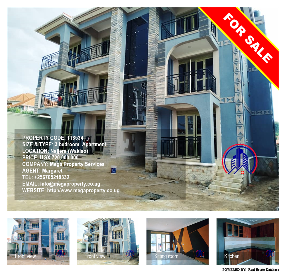 3 bedroom Apartment  for sale in Najjera Wakiso Uganda, code: 118534