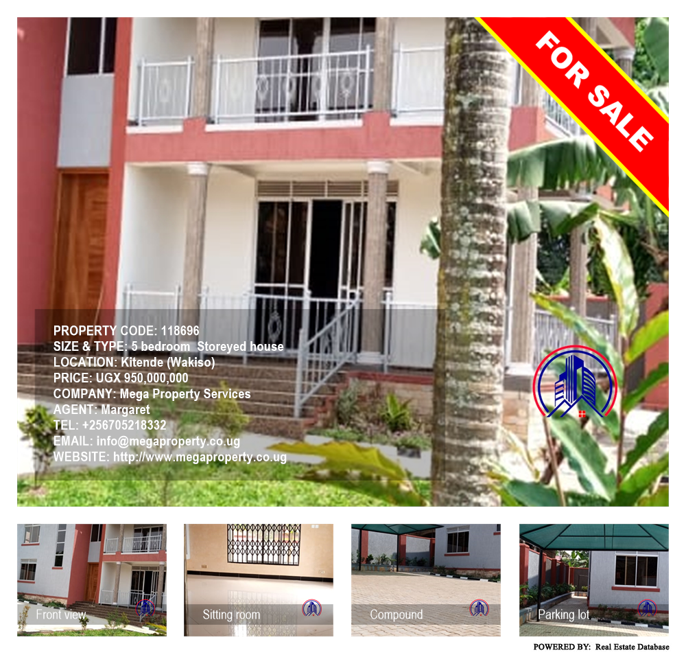 5 bedroom Storeyed house  for sale in Kitende Wakiso Uganda, code: 118696