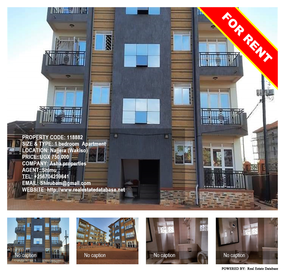 1 bedroom Apartment  for rent in Najjera Wakiso Uganda, code: 118882