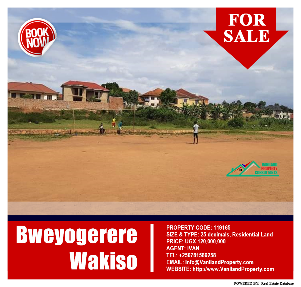 Residential Land  for sale in Bweyogerere Wakiso Uganda, code: 119165