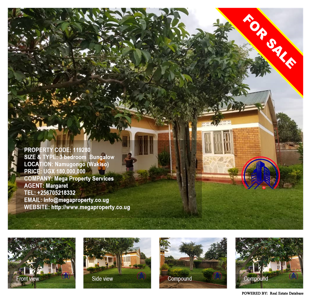 3 bedroom Bungalow  for sale in Namugongo Wakiso Uganda, code: 119280