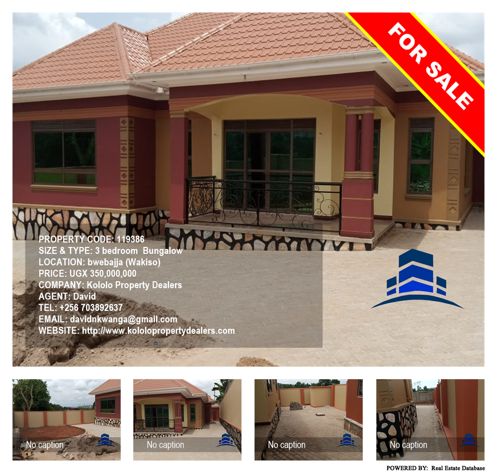 3 bedroom Bungalow  for sale in Bwebajja Wakiso Uganda, code: 119386