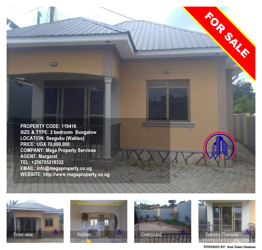 2 bedroom Bungalow  for sale in Seguku Wakiso Uganda, code: 119416