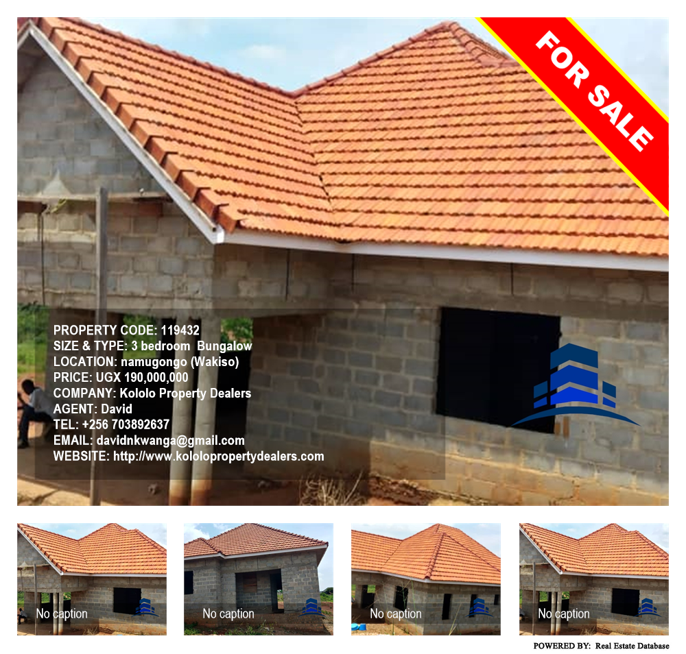 3 bedroom Bungalow  for sale in Namugongo Wakiso Uganda, code: 119432
