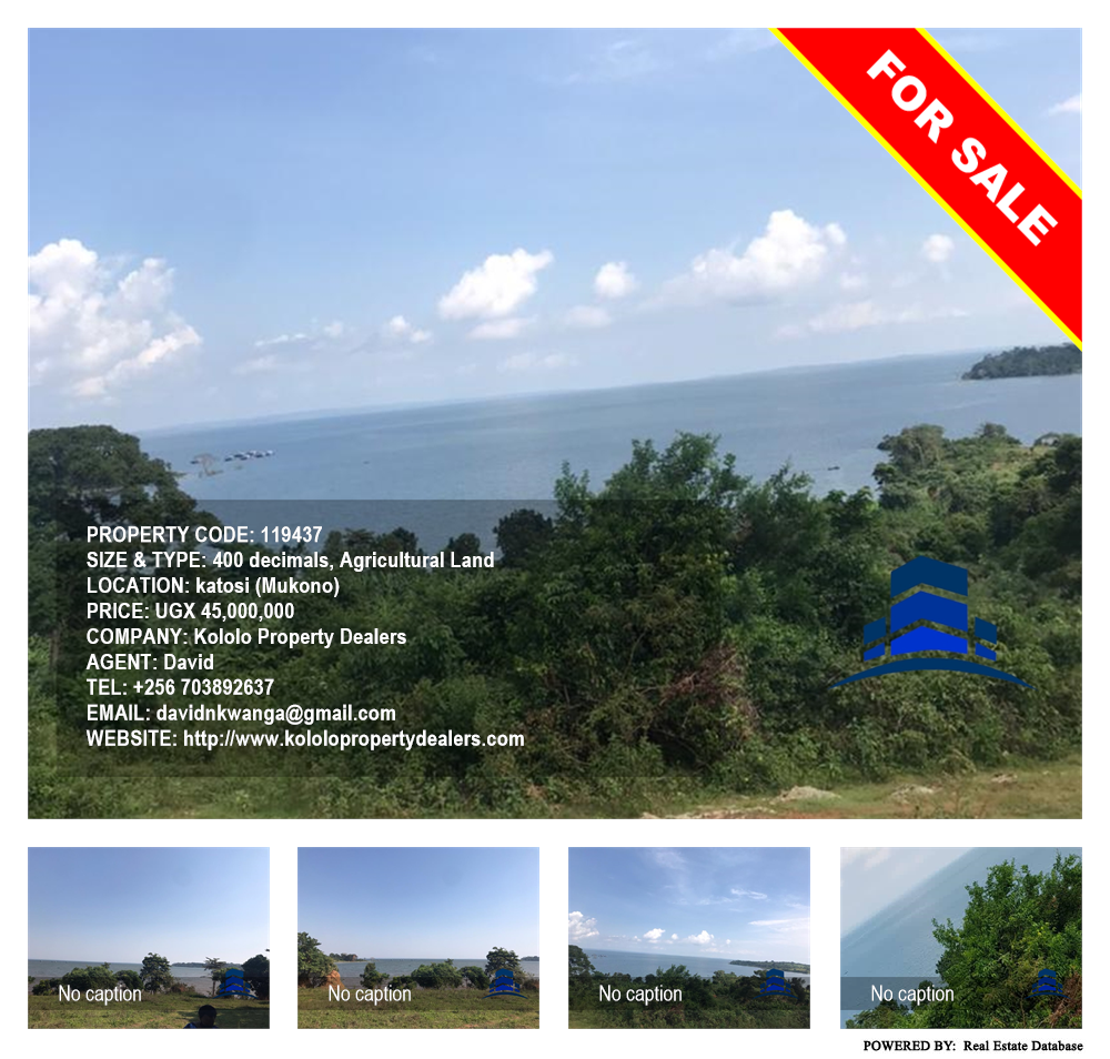 Agricultural Land  for sale in Katosi Mukono Uganda, code: 119437