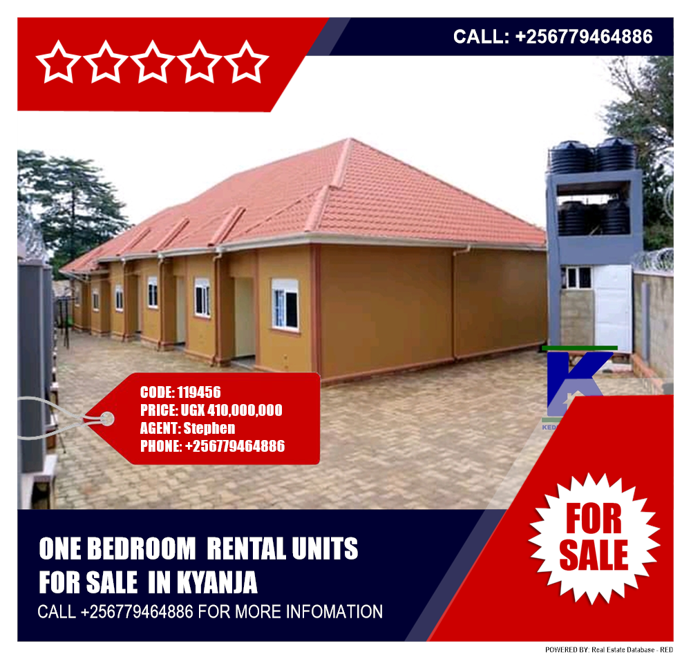 1 bedroom Rental units  for sale in Kyanja Kampala Uganda, code: 119456