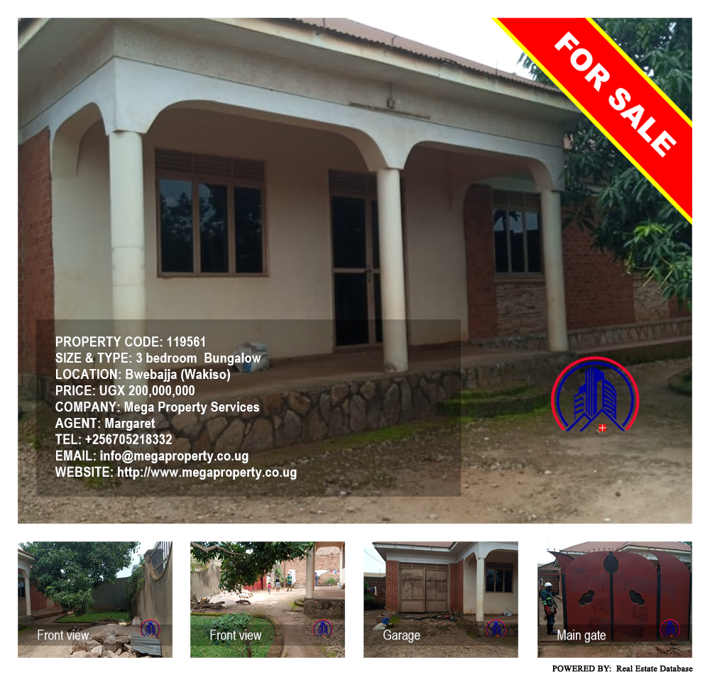 3 bedroom Bungalow  for sale in Bwebajja Wakiso Uganda, code: 119561
