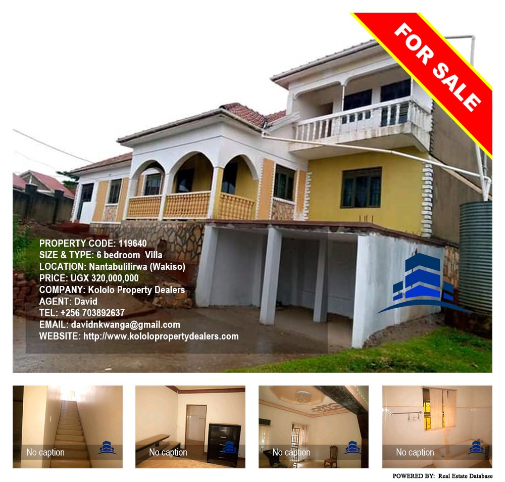 6 bedroom Villa  for sale in Nantabulilirwa Wakiso Uganda, code: 119640