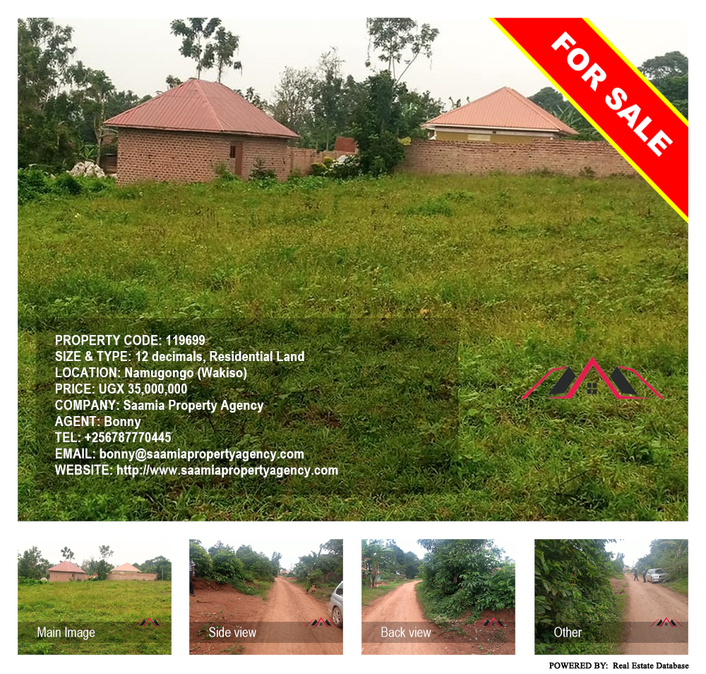 Residential Land  for sale in Namugongo Wakiso Uganda, code: 119699