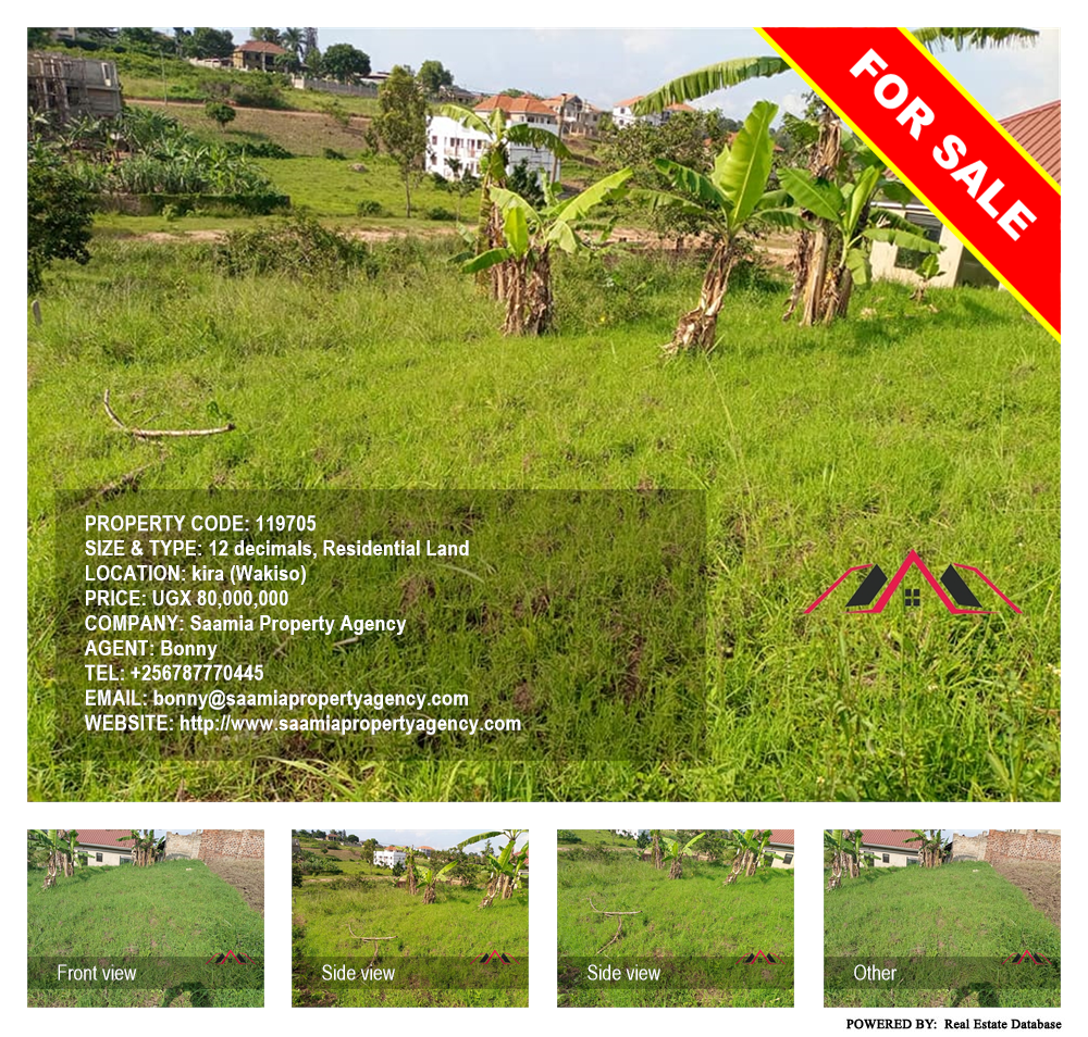 Residential Land  for sale in Kira Wakiso Uganda, code: 119705