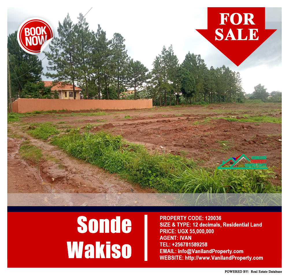 Residential Land  for sale in Sonde Wakiso Uganda, code: 120036