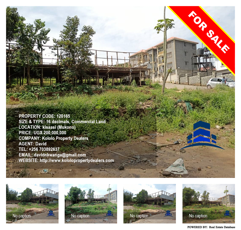 Commercial Land  for sale in Kisaasi Mukono Uganda, code: 120165
