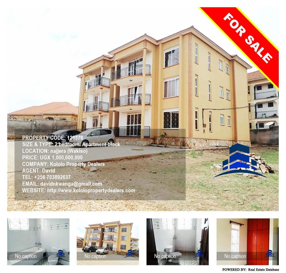 2 bedroom Apartment block  for sale in Najjera Wakiso Uganda, code: 120376