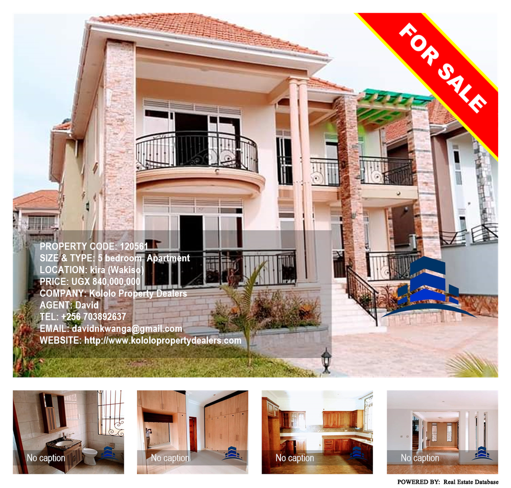 5 bedroom Apartment  for sale in Kira Wakiso Uganda, code: 120561