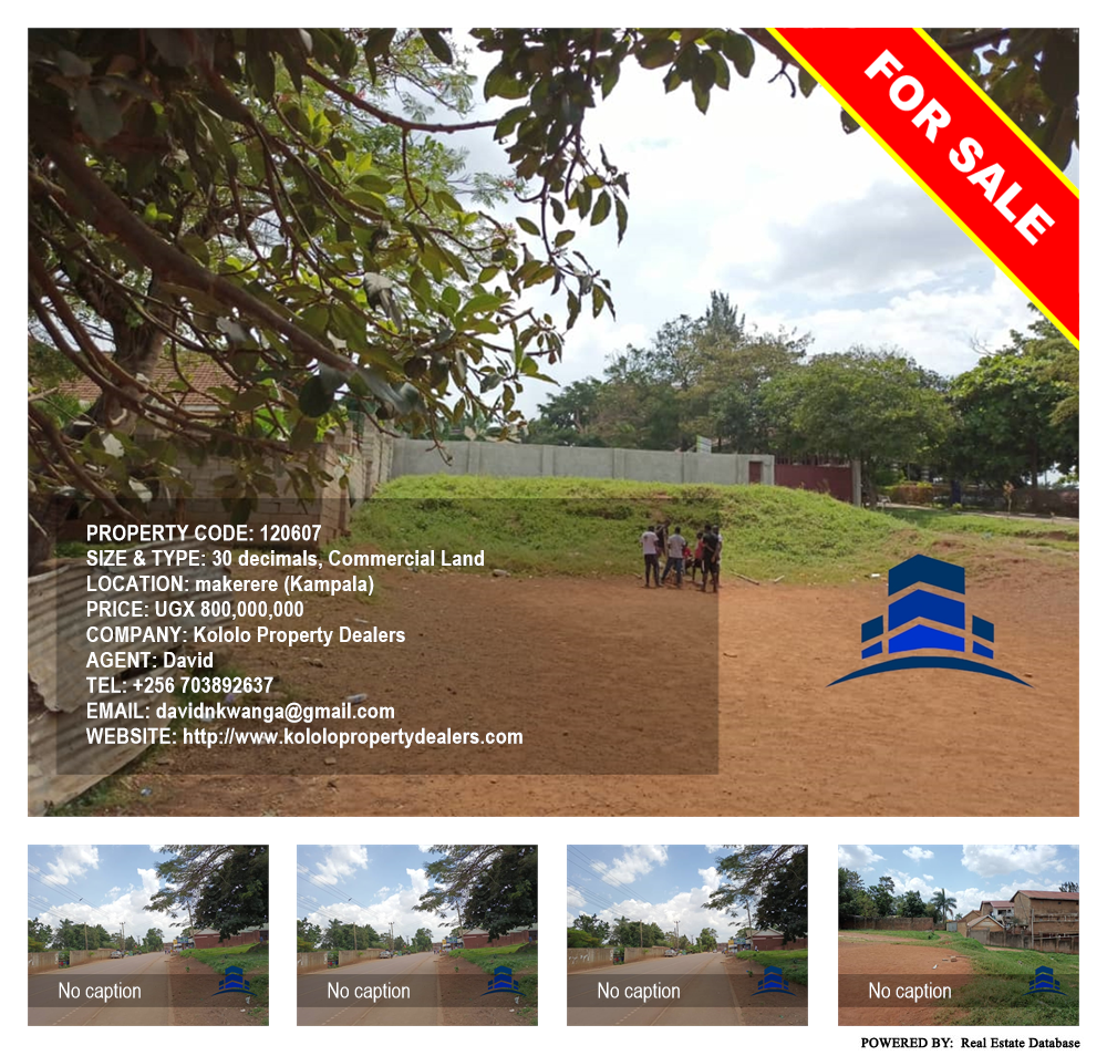 Commercial Land  for sale in Makerere Kampala Uganda, code: 120607