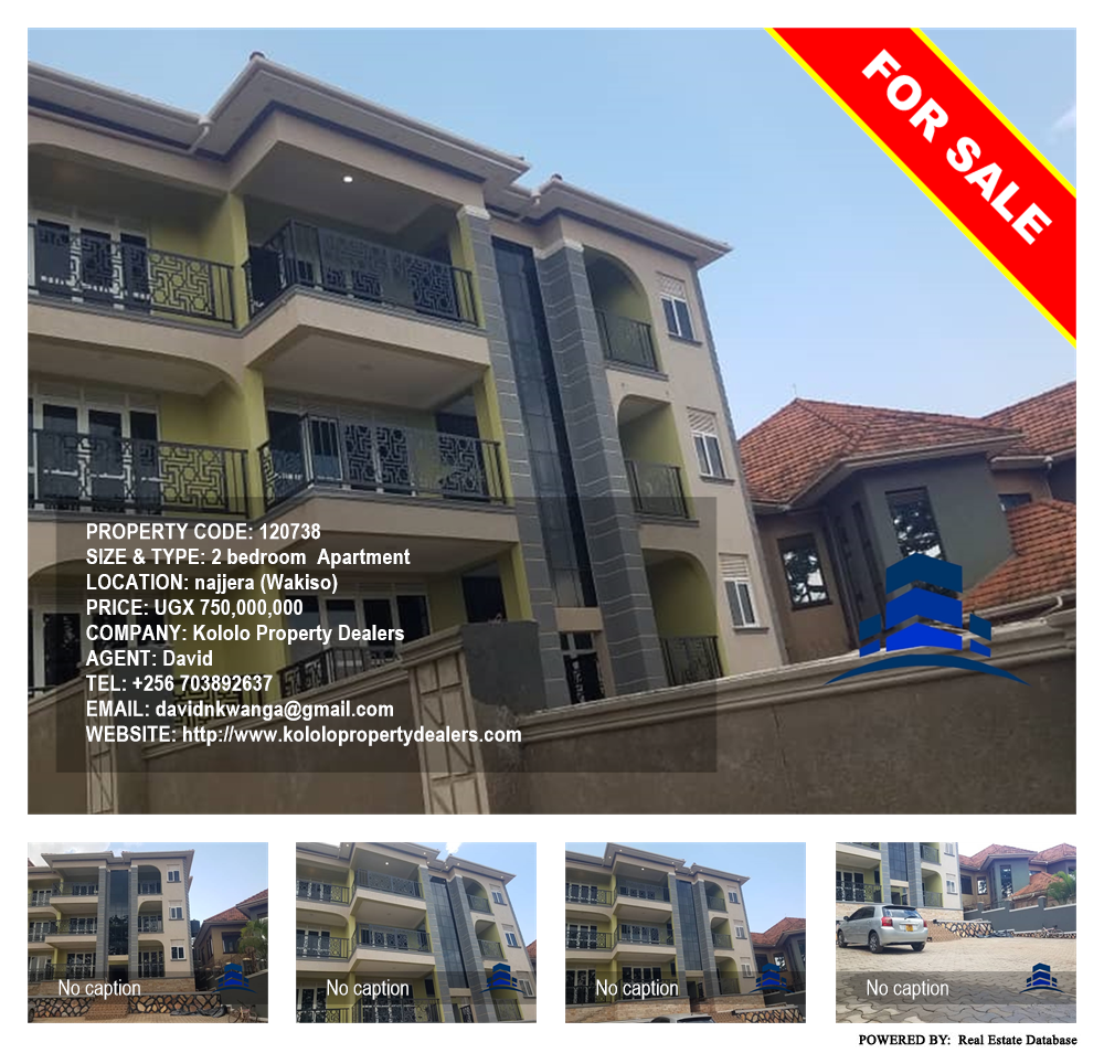 2 bedroom Apartment  for sale in Najjera Wakiso Uganda, code: 120738