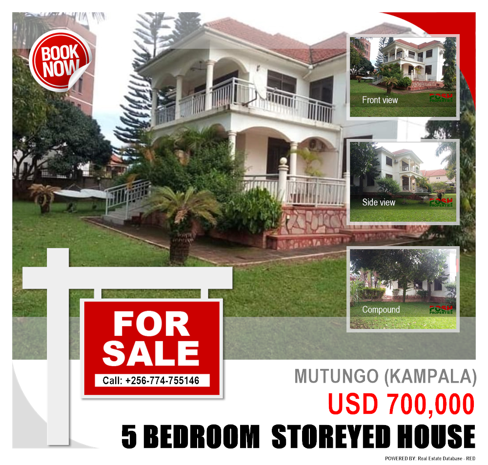 5 bedroom Storeyed house  for sale in Mutungo Kampala Uganda, code: 120861