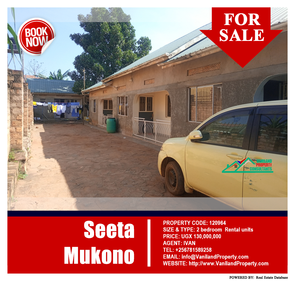 2 bedroom Rental units  for sale in Seeta Mukono Uganda, code: 120964